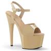 Pleaser - ADORE709 Sandale à bride à la cheville, Pole dance chaussures - Chaussures de pole dance - Crème Product image